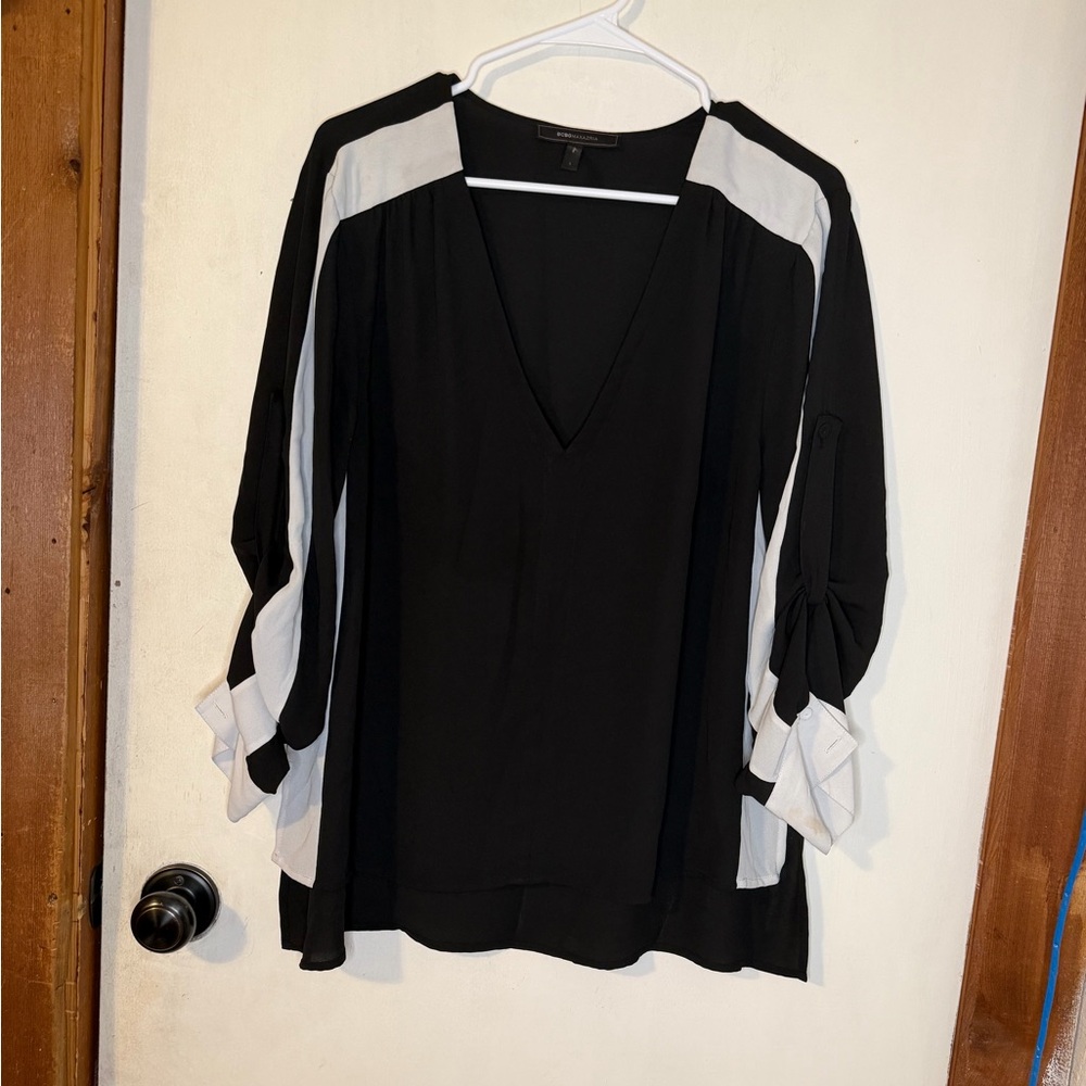 BCBGMaxAzria Black and White Blouse